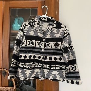 VINTAGE TAPESTRY BLANKET COAT JACKET